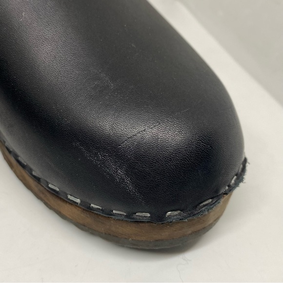 Lotta Stockholm High Heel Classic Clog in Black Brown Base with Strap Size 38 - Picture 8 of 16